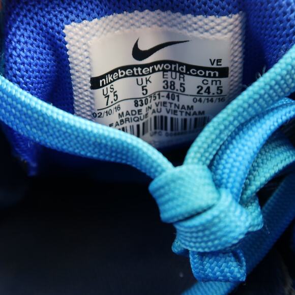 Nike Shoes Womens 7.5 Athletic Trainers Flex 2016 Run Sneakers Blue Sport Active - Picture 13 of 13